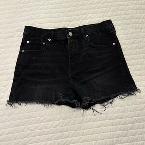 Black Denim Women's Shorts